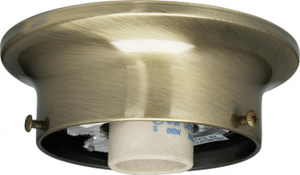 3-1/4'' Wired Holder; Antique Brass Finish; Includes Hardware; 60W Max (27|90/330)