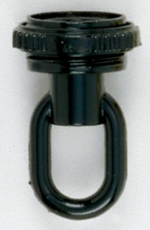 1/4 IP Matching Screw Collar Loop With Ring; 25lbs Max; Glossy Black Finish (27|90/339)