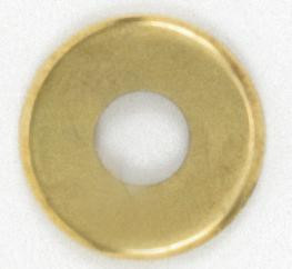 Steel Check Ring; Curled Edge; 1/8 IP Slip; Brass Plated Finish; 2'' Diameter (27|90/351)