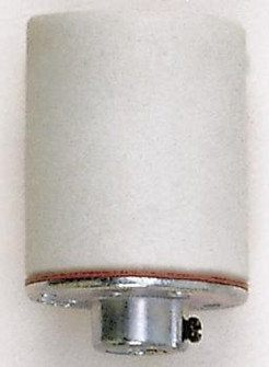 Keyless Porcelain Socket With 1/8 IPS Metal Cap; Glazed; 660W; 250V; 200/10 Master (27|90/409)