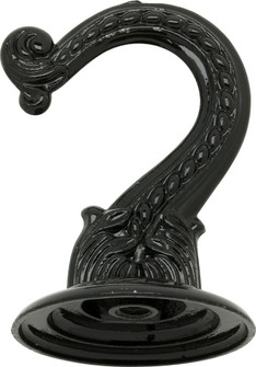 Die Cast Large Swag Hook; Black Finish; Kit Contains 1 Hook And Hardware; 10lbs Max (27|90/442)