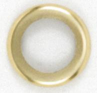 Steel Check Ring; Curled Edge; 1/4 IP Slip; Brass Plated Finish; 1-1/4'' Diameter (27|90/473)