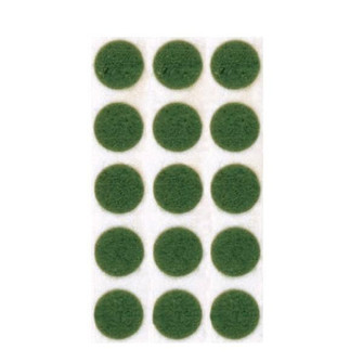 Green Felt; 1/2'' Dots; Sold By Roll Only (1000 per Roll) (27|90/487)