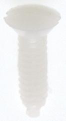 Plastic Switchplate Screw; 6/32; White Plastic; 1/2'' Length (27|90/537)