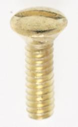 Steel Switchplate Screw; 6/32; Brass Plated Finish; 1/2'' Length (27|90/538)