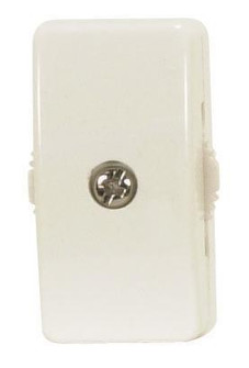 On-Off Cord Switch For 18/2 SPT-2; 6A-125V, 3A-250V, 3A-120V, 3A-125V; White Finish (27|90/573)