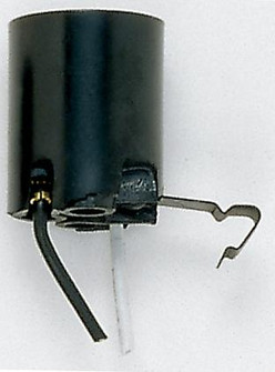 Snap-In Socket; Bracket Extends 1/2'' From End Of Socket; 7'' AWM B/W Leads 105C; 1-1/2'' (27|90/595)