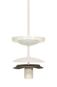 4'' Neckless Ball Holder Kit; White Finish; For 3-7/8'' Diameter Glass; 8 Foot 18/3 SVT (27|90/615)