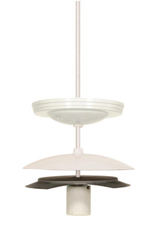 5'' Neckless Ball Holder Kit; White Finish; For 5-1/4'' Diameter Glass; 8 Foot 18/3 SVT; (27|90/616)