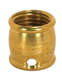 Brass Coupling; 1/2'' Long; 1/4 F x 1/8 Slip; 8/32 Hole; Burnished And Lacquered (27|90/634)