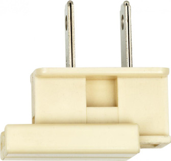Slide Plug; Polarized; 18/2-SPT-2; 8A-125V; Ivory Finish (27|90/696)