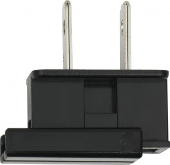 Slide Plug; Polarized; 18/2-SPT-2; 8A-125V; Black Finish (27|90/697)