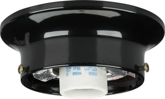 3-1/4'' Wired Holder; Black Finish; Includes Hardware; 60W Max (27|90/724)