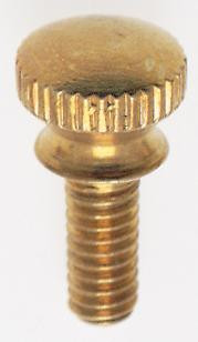 Solid Brass Thumb Screw; Flat Head; 8/32; 3/8'' Length; Brass Finish (27|90/744)