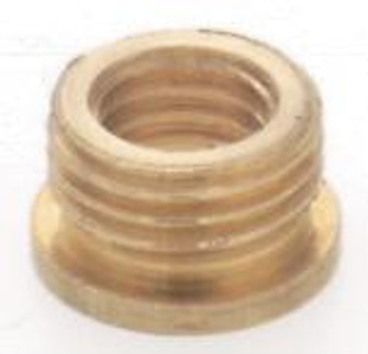 Brass Reducing Bushing; Unfinished; 1/8 M x 1/4-27 F; With Shoulder (27|90/762)