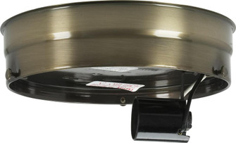 6'' 1-Light Ceiling Pan; Antique Brass Finish; Includes Hardware; 60W Max (27|90/763)