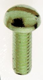 Steel Round Head Slotted Machine Screw; 8/32; 3/8'' Length; Green Ground (Combo Head) (27|90/797)