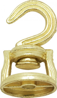 Die Cast Revolving Swivel Hooks; Brass Plated Finish; Kit Contains 1 Hook And Hardware (27|90/815)