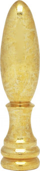 Bullet Finial; 2'' Height; 1/8 IP; Burnished And Lacquered (27|90/838)