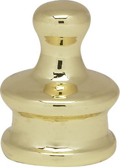 Small Pyramid Knob; 3/4'' Height; 1/8 IP; Polished Brass Finish (27|90/959)