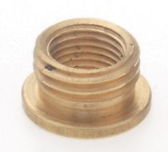 Brass Reducing Bushing; Unfinished; 1/4 M x 1/8 F; With Shoulder (27|90/963)