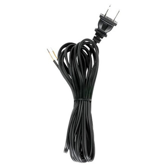 12 Foot 18/2 SPT-1 105C Cord Set; Black Finish; 72'' Hank; 150 Carton; Molded Polarized Plug; (27|90/2034)