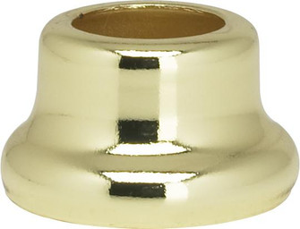 Flanged Steel Neck; 1/2'' Height; 7/8'' Bottom; Brass Plated Finish (27|90/2192)