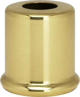 Solid Brass Spacer; 7/16'' Hole; 1'' Height; 7/8'' Diameter; 1'' Base Diameter; Polished (27|90/2223)