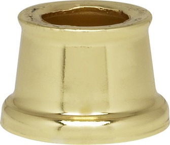 Flanged Steel Neck; 7/16'' Hole; 9/16'' Height; 11/16'' Top; 7/8'' Bottom; Brass Plated (27|90/2230)