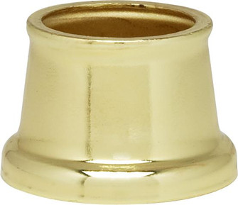 Flanged Steel Necks; 9/16'' Hole; 9/16'' Height; 11/16'' Top; 7/8'' Bottom; Brass Plated (27|90/2232)