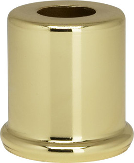 Steel Spacer; 7/16'' Hole; 1'' Height; 7/8'' Diameter; 1'' Base Diameter; Brass Plated (27|90/2277)