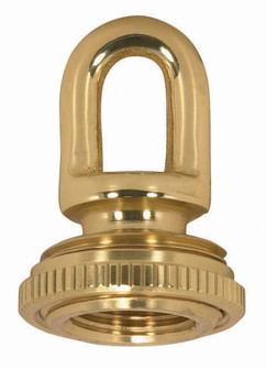 3/8 IP Cast Brass Screw Collar Loop With Ring; Fits 1'' Canopy Hole; 1-1/8'' Ring Diameter; (27|90/2297)