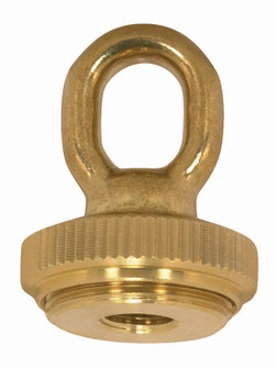 1/4 IP Heavy Duty Cast Brass Screw Collar Loops with Ring 1/4 IP Fits 1-1/4'' Canopy Hole Ring (27|90/2298)