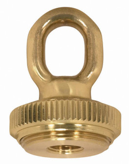 1/4 IP Heavy Duty Cast Brass Screw Collar Loops with Ring 1/4 IP Fits 1-1/4'' Canopy Hole Ring (27|90/2299)