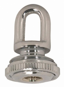 1/8 IP Cast Brass Screw Collar Loop With Ring; Fits 1'' Canopy Hole; 1-1/8'' Ring Diameter; (27|90/2301)