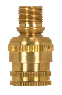 Solid Brass Knurled Swivel; 1/8 M x 1/8 F; 1-3/16'' Height; Unfinished (27|90/2332)