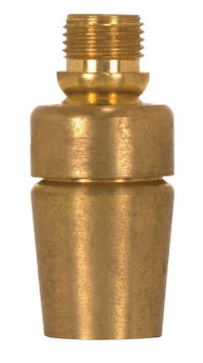 Solid Brass Modern Long Swivel; 1/8 M x 1/8 F; 1-1/2'' Height; Unfinished (27|90/2333)