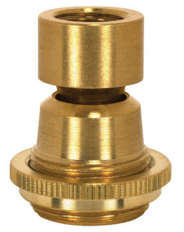 Solid Brass Large Hang Straight Swivel; 1/4 F Top And Bottom; 1-1/16'' Ring Nut To Seat; (27|90/2336)