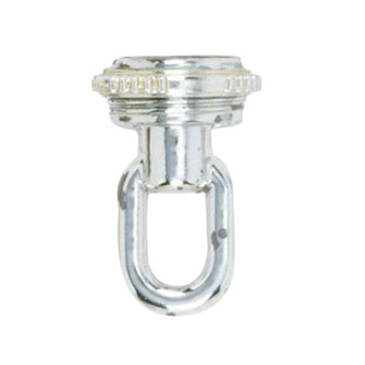 1/8 IP Screw Collar Loop With Ring; 1/8 IP; 25lbs Max; Chrome Finish (27|90/2343)