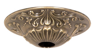 Cast Brass Canopy; Antique Brass Finish; 5-1/2'' Diameter; 1-1/16'' Center Hole; 1-1/2'' (27|90/2382)