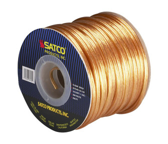 Lamp And Lighting Bulk Wire; 18/2 SPT-1 105C; 250 Foot/Spool; Clear Gold (27|93/139)