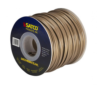 Lamp And Lighting Bulk Wire; 18/2 SPT-1 105C; 250 Foot/Spool; Metallic Gold (27|93/140)