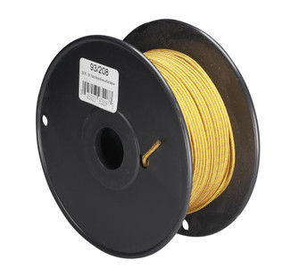 Pulley Bulk Wire; 18/1 Rayon Braid 90C; 250 Foot/Spool; Gold With Red Marker (27|93/208)