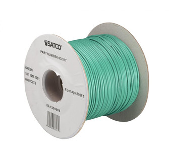Lighting Bulk Wire; 18/1 Stranded AWM 105C UL 1015; 500 Foot/Spool; Green (27|93/317)