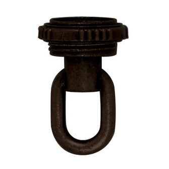 1/4 IP Matching Screw Collar Loop With Ring; 25lbs Max; Old Bronze Finish (27|90/2495)