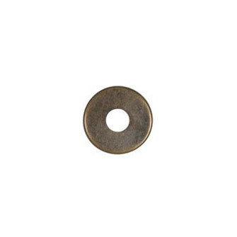 Steel Check Ring; Curled Edge; 1/8 IP Slip; Antique Brass Finish; 7/8'' Diameter (27|90/1789)