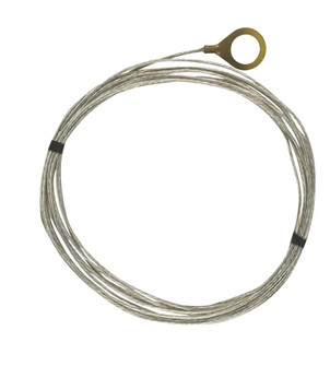 10 Foot 18/1 Tinned Copper Ground Wire; 1/8 IP Round Ground Lug (27|93/334)