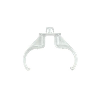 2G11 Lamp Support Clips - Clear Horizontal Clip UV Stable Polycarbonate Panel Thickness .023 - .039 (27|80/1604)