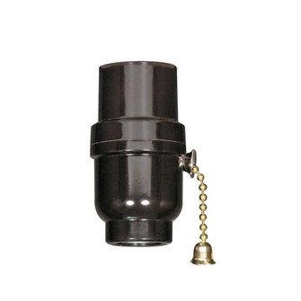 Brass 3-Way Pull Chain 1/8 IP Cap w/Metal Bushing Less Set Screw (27|80/1638)