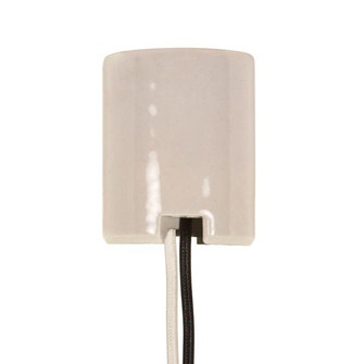 Keyless Porcelain Mogul Socket; 2 8/32 Bushings; 2 Wireways; 1/2'' Strip Leads; 1-3/8'' Center (27|80/1751)